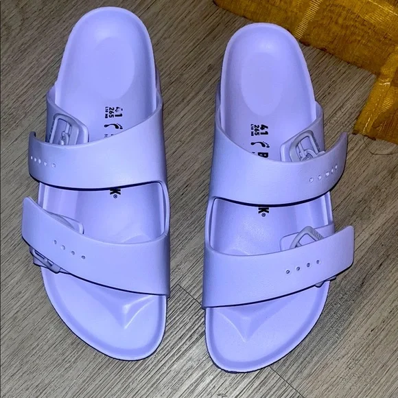 Purple Slide Sandals - Picture 2 of 9